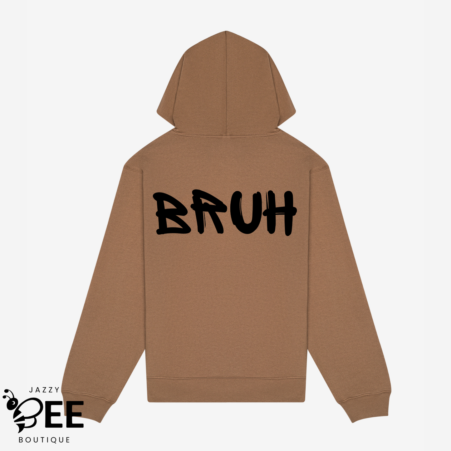 Bruh Hoodie - Brown