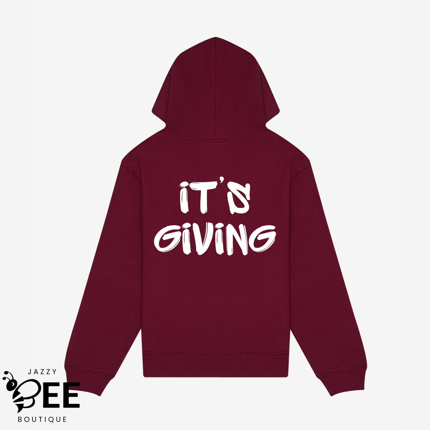 It's Giving Hoodie - Maroon