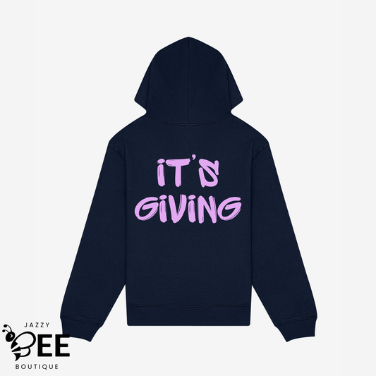 It's Giving Hoodie - Navy