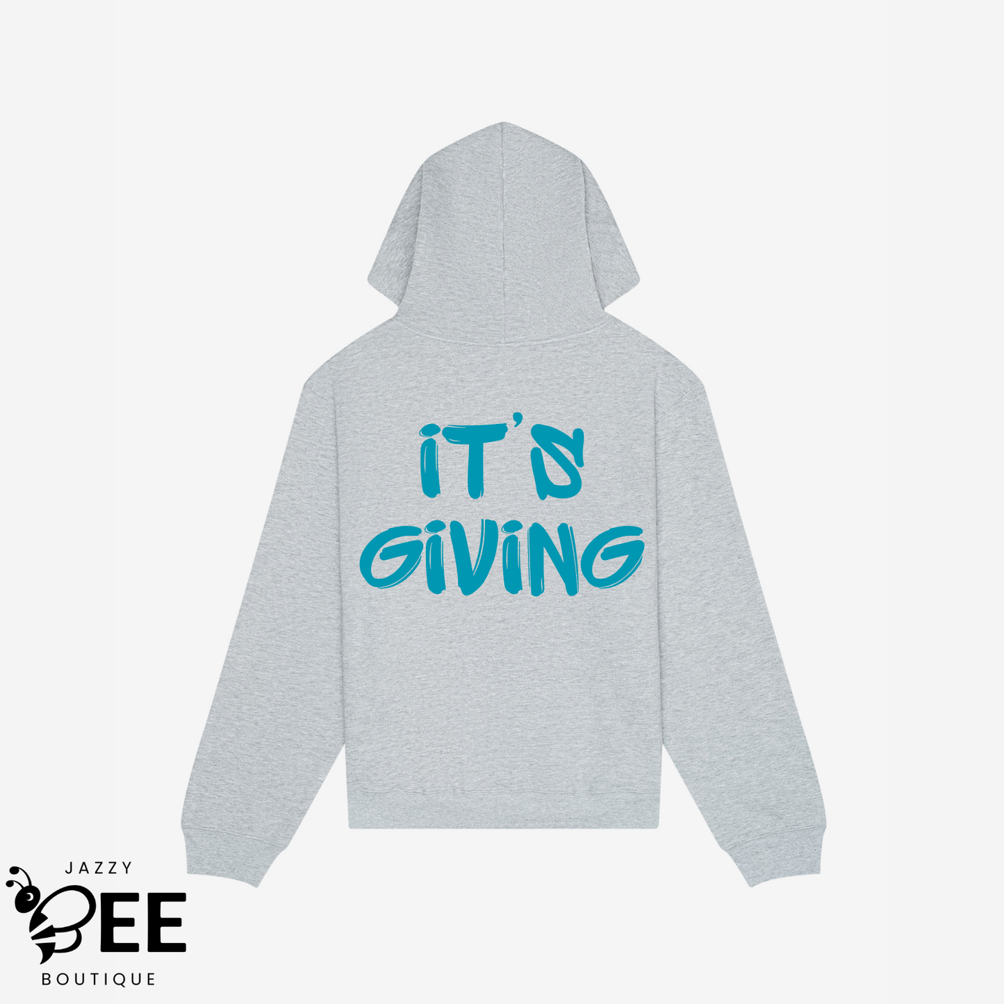 It's Giving Hoodie - Light Gray