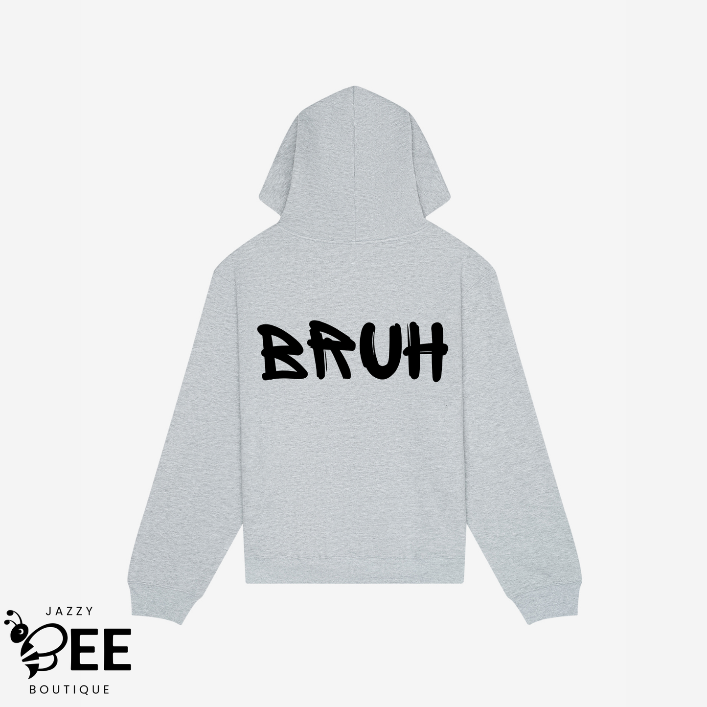 Bruh Hoodie - Light Gray