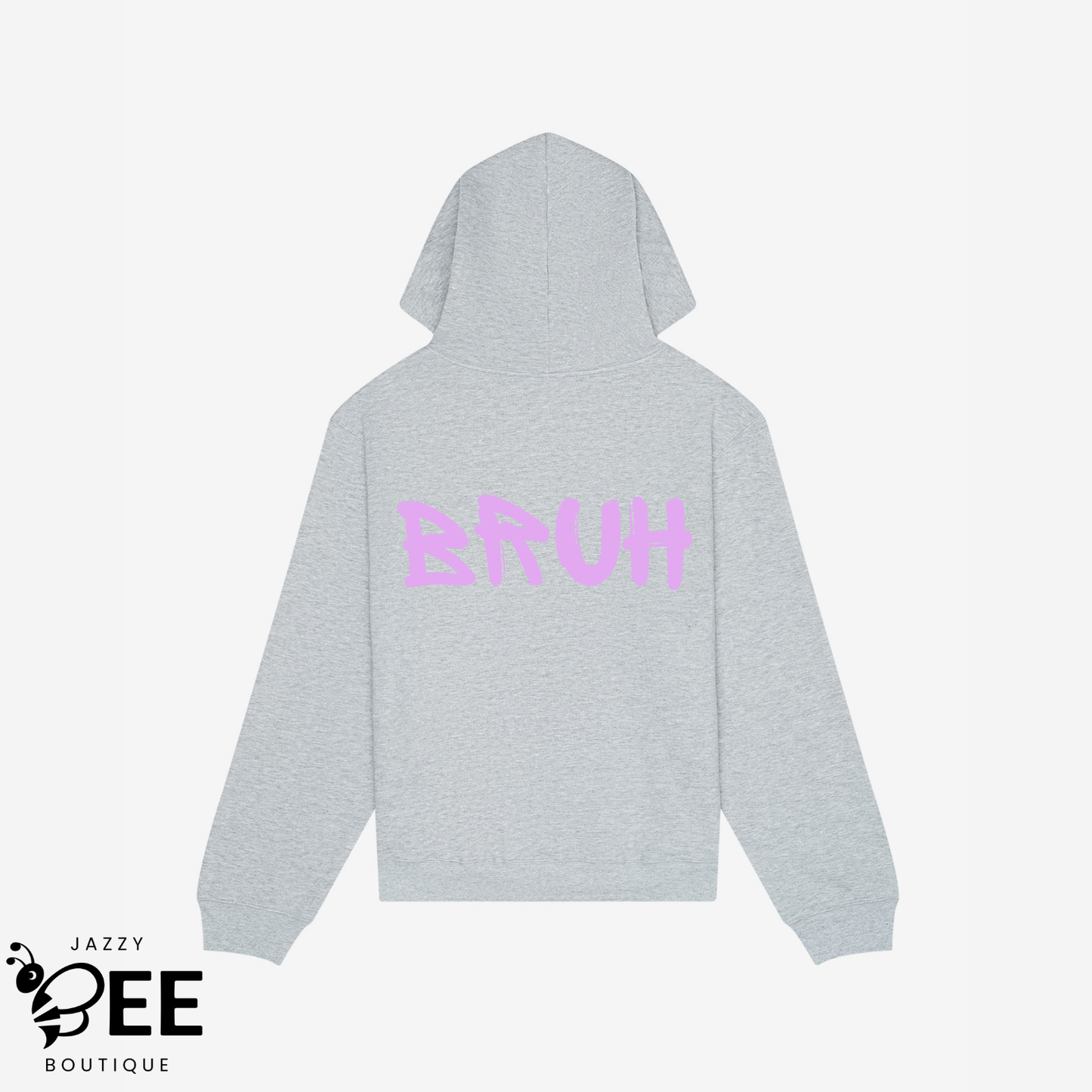 Bruh Hoodie - Light Gray