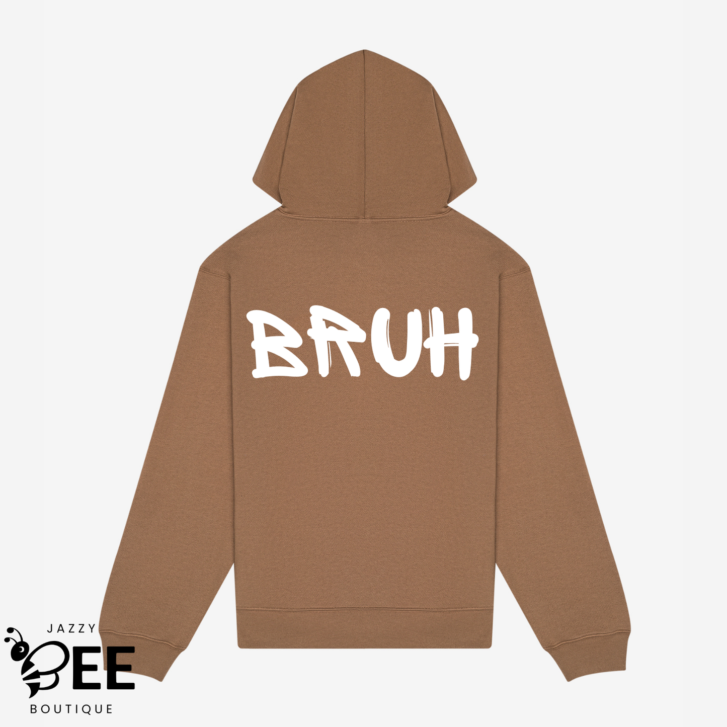 Bruh Hoodie - Brown
