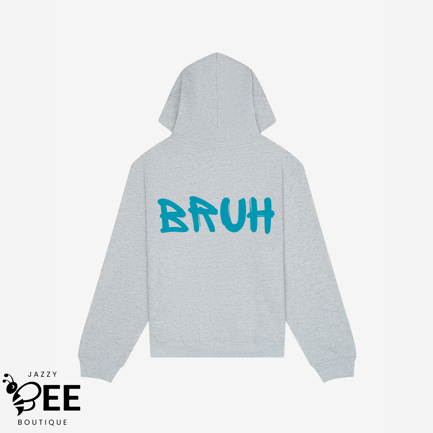 Bruh Hoodie - Light Gray