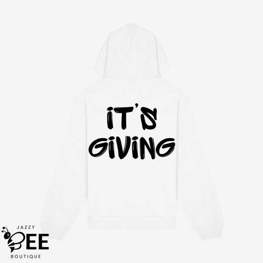 It's Giving Hoodie - White