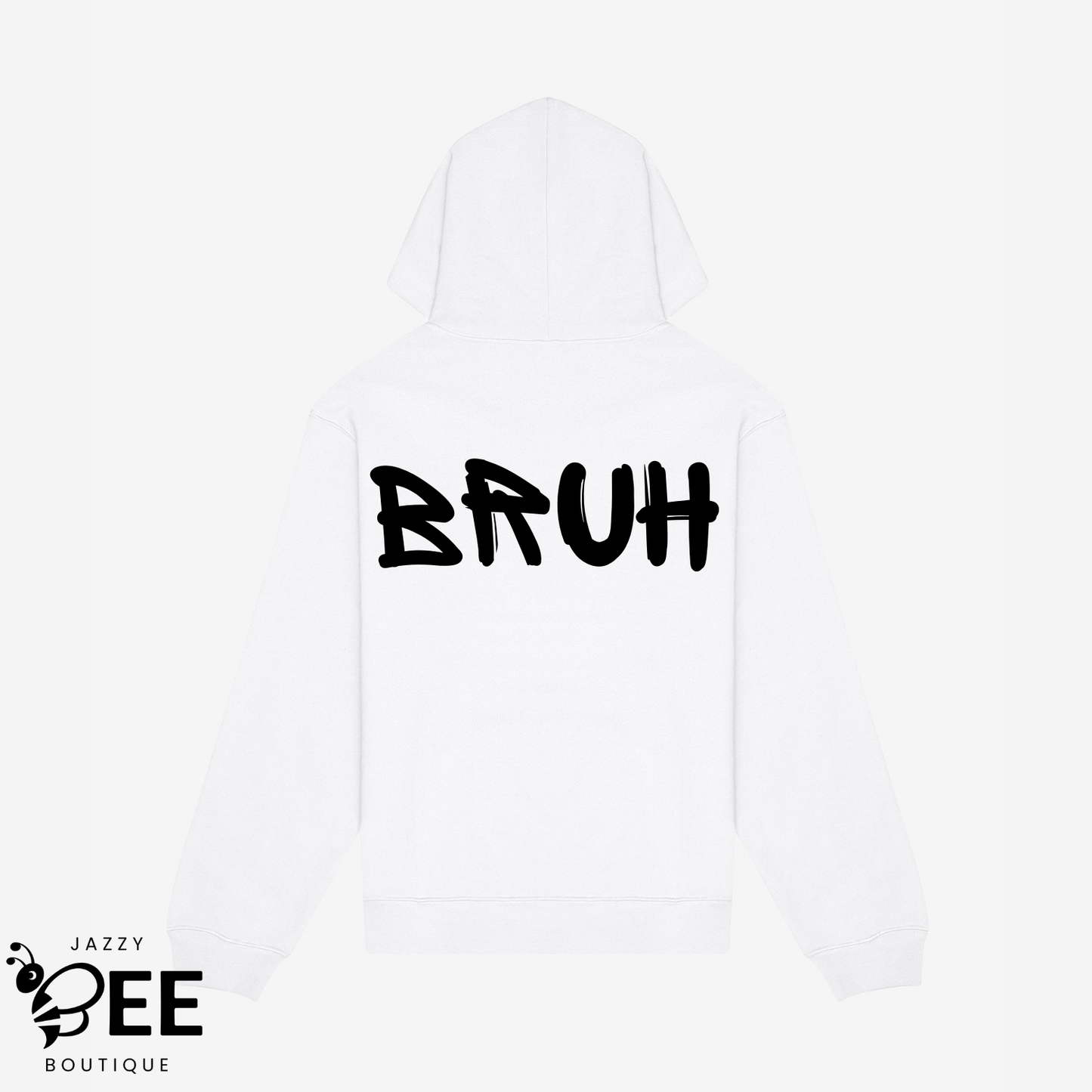 Bruh Hoodie - White
