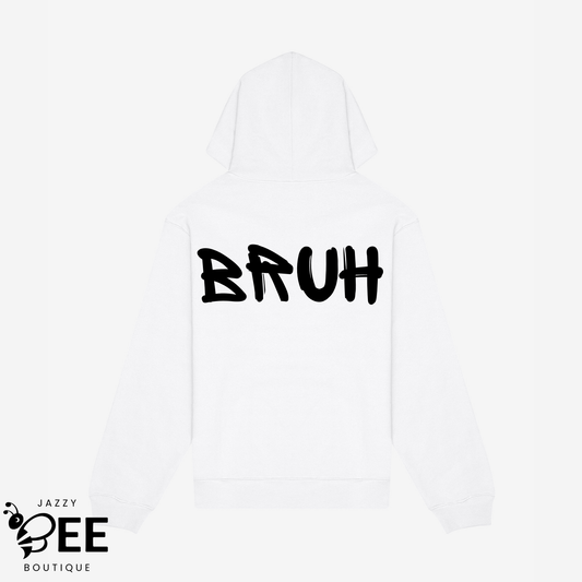Bruh Hoodie - White