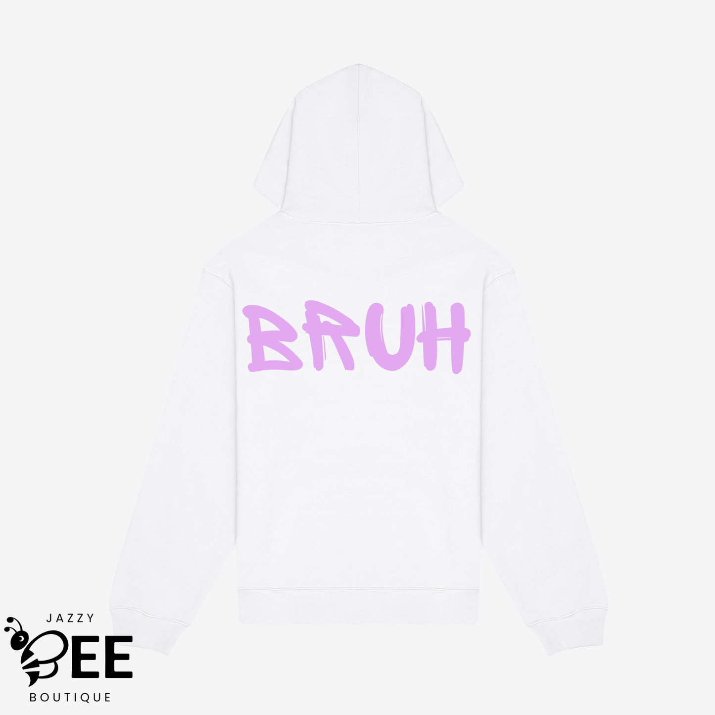 Bruh Hoodie - White